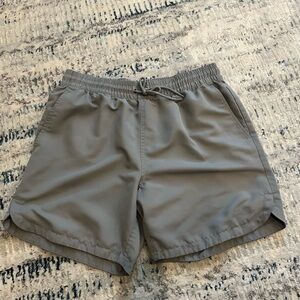 PacSun Gray Athletic Shorts with Elastic Waistband